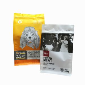 Cheap Custom logo printed PET flat bottom stand up pouch for pet dog food packaging for sale