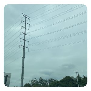 110KV Octagon Shape Steel Pole with AWS D 1.1 Welding for Power Transmission and