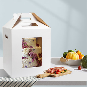 Professional Cake Boxes For Dessert Matt Lamination And Offset Printing