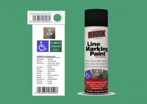 China AEROPAK Line Marking Spray Paint 500ml grass green color with ROHS for street on sale