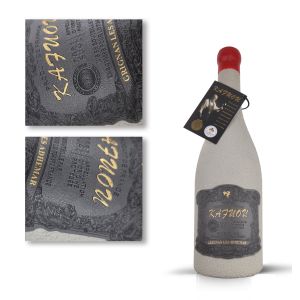 Custom Leather Waterproof Wine Sticker Label for Red Wine