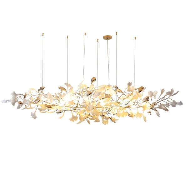Project Chandelier Living Room Dining Room Lamp Light Luxury Leaf Villa Chandelier