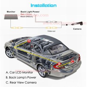 Ouchuangbo rear view backup camera system reversing parking for VW Lavina OCB