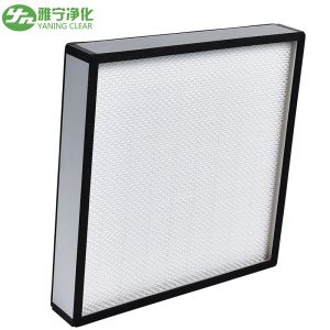 Mini Pleat HEPA Air Filter Replace H13 HEPA Filter With Galvanized Frame