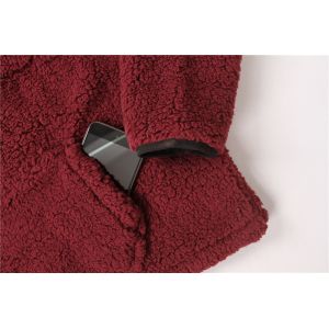 Ladies 100% Polyester 1/4 Zipper Casual Pullover Apparel