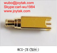 Cheap High quality gold plated MCX plug coaxial connector PCB mount type MCX-JE-L for sale
