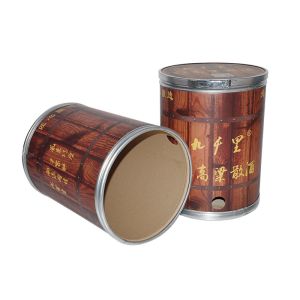 Modified Fibre Drum With Faucet Hole-Reusable Alcohol Storage Barrel