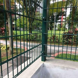 Vandal Resistant Wire Mesh Security Fence Heavy Duty Double Rod Type