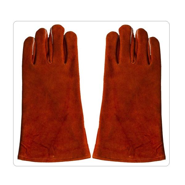 Quality Winter Red Cow Split Leather Welding Work Gloves wholesale