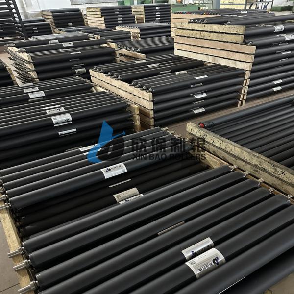 Rubber roller with smooth surface and strong wear resistance for printing XL105