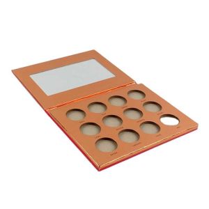 PMS Color Empty Eyeshadow Palette Glittering Rectangle Cardboard Box