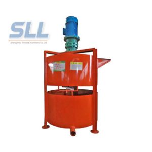 Small Size Double Layer Cement Grouting Pump With Mortar Mixing Bucket