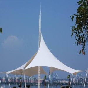 Architectural Outdoor Landscape Canopy Shade Awning PVC Fabric Sail Membrane