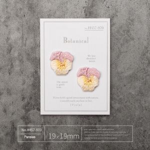 China Custom Vibrant Pansy Iron-On Patches Hand-Painted Art for All-Season Style and Effortless Customization on sale