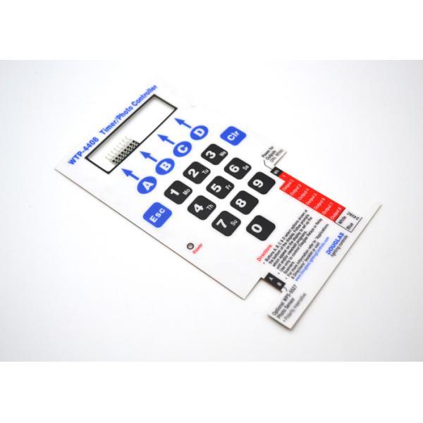 Quality Flat Membrane Switch With Touch Dots On Graphic Overlay For Timer / Photo Controller wholesale