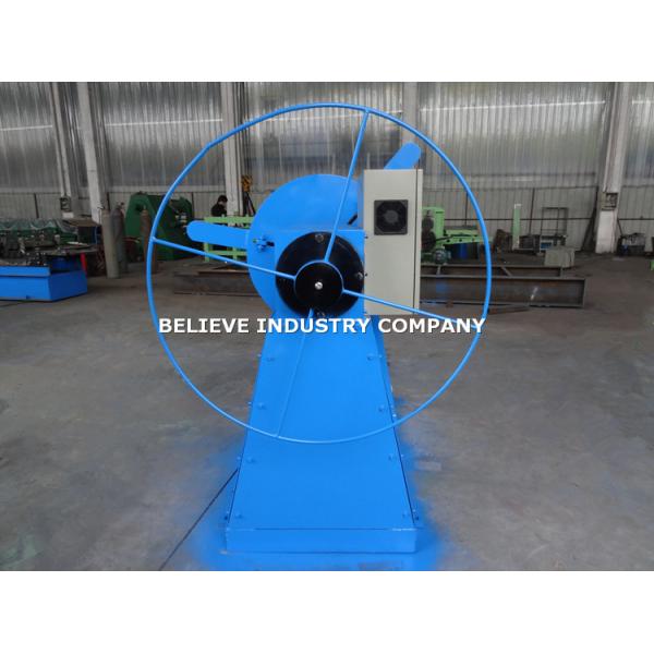 Electric Decoiler 3000kg Capacity Type For Fasten & Uncoil Small Steel Coils