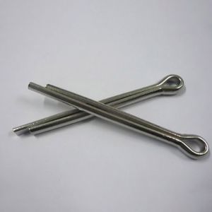 1/16 Fine Thread Stainless Steel Split Pins With Flat Head Cylindrical Shape