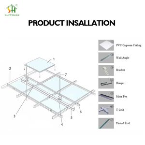 Nigeria Pvc Ceiling Board Pvc Laminated Gypsum Board Ceiling Pvc Ceiling Panel