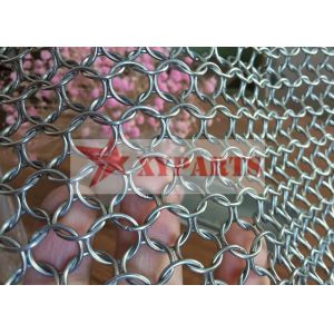 China Stainless Steel Welded Chain Mail Ring Curtain For Screen on sale