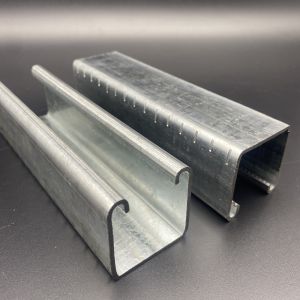 Cheap Carbon Steel Plain Unistrut Channel with Teeth for sale