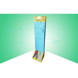 One Side Cardboard Pop Displays Stand With Plastic Hooks , Haning Disney Kids