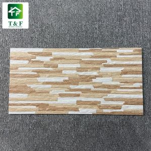 China Plaid Textured Glazed Ceramic Tiles 300X600 Matte Finish Wall Tiles on sale