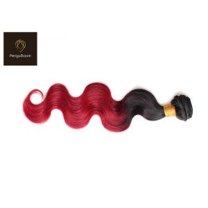 100g 1b Bug Body Red Ombre Hair Bundles Unprocessed Virgin Hair Bundles