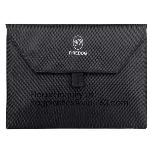 Fireproof Document Bag Silicone Coated Fire Resistant Money Bag Fireproof Safe Storage Bag,Cash Bag,Money bag, security