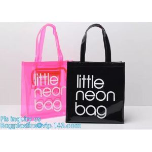 handle colorfull bag pvc zipper bag, Custom PVC Loop Handle Image Printed