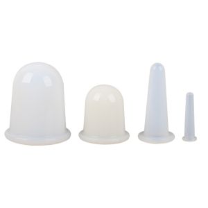 Custom Logo 4 In 1 Silicone Facial Massage Cups Face Lifting Mini Anti Aging