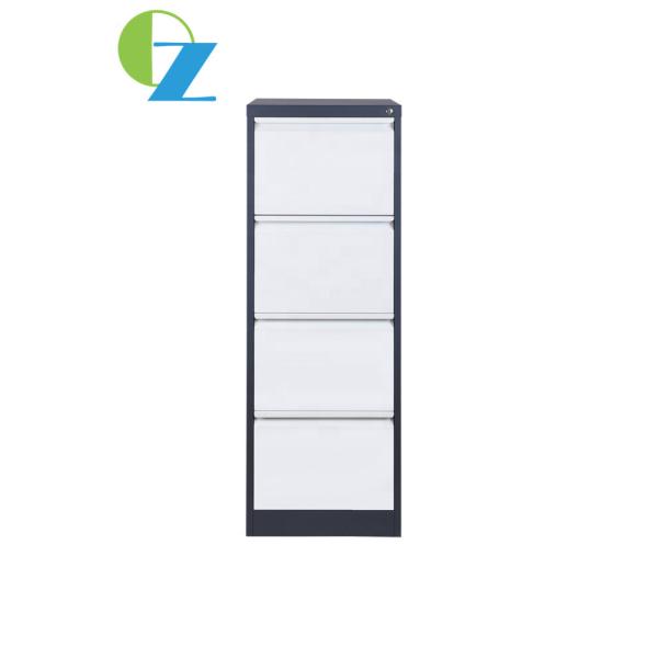 Quality Steel Furniture Vertical Filing Cabinet 4 Drawer Office Metal Key Lock Knock Down wholesale