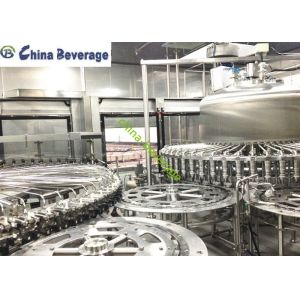 Tea Drink Juice Bottling Machine , Beverage Filling Machine Auto Rotary