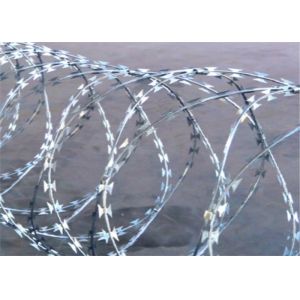 China BTO-22 Barbed 2.5mm Concertina Razor Wire For Farm Fence on sale