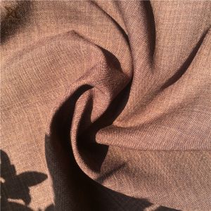 Coated Type PA Coated 110GSM Polyester Imitation Linen Fabric Woven for Sofa