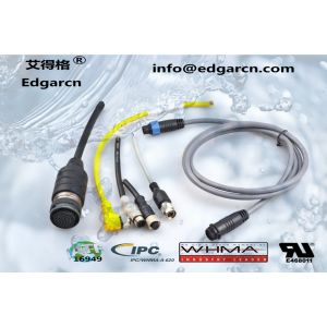 M12 Sensor Cable Assembly Length Customized Application For Data Cable