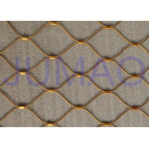 Flex Architectural Metal Screen , Customized Architectural Wire Mesh Panels
