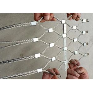 High Tensile Steel Cable Mesh Excellent Flexibility Architectural Safety