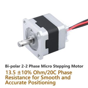 Cheap Bi-polar 2-2 Phase Micro Stepping Motor 13.5 ±10% Ohm/20C Phase Resistance for Smooth and Accurate Positioning for sale