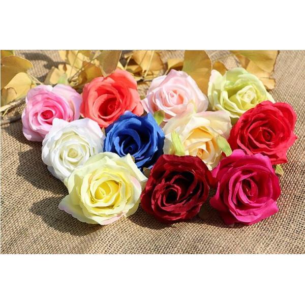 Quality UVG FBL02 silk roses artificial flower head for wedding flower wall backdrop use wholesale
