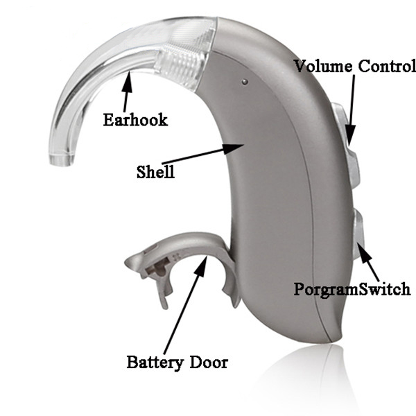 Programmeable Hearing aids Amplifier for deaf person , Mini BTE digital hearing aids Feie