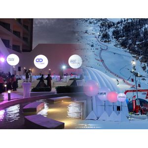 130CM Balloon Inflatable Lighting Decoration Build In RGB White Led For Wedding