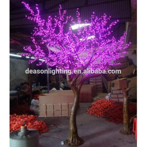 artificial lighted trees