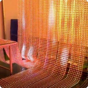 LED Injection Grille Screen Transparent For Flexible Advertising Media