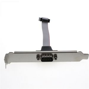 VGA Cable Housing D-sub with Iron RS232 to IDC 2.54 10pin Mmaleblack Polybag Copmalestock