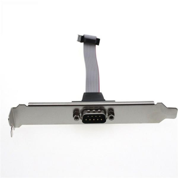 VGA Cable Housing D-sub with Iron RS232 to IDC 2.54 10pin Mmaleblack Polybag