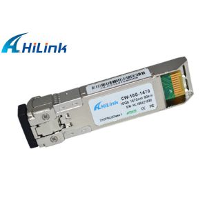 Lead Free SFP+ Transceiver Module 10G Optical 80KM CWDM 1470nm ZR RoHS Compliant