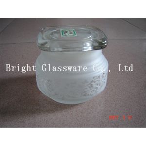 glass candle jar with lid