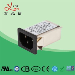 YBX IEC Inlet EMI Filter 220V AC EMC Noise Filter 1A 3A 6A 10A For Electric