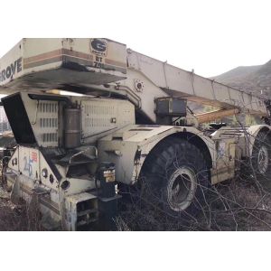 White Color 40T Second Hand Cranes Grove RT740 Truck Mounted Germany Origin