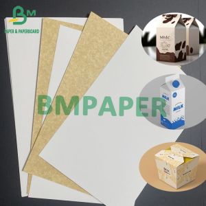 200gr White Board Kraft Back Aseptic For Liquid Packing frzen chilled Beverage